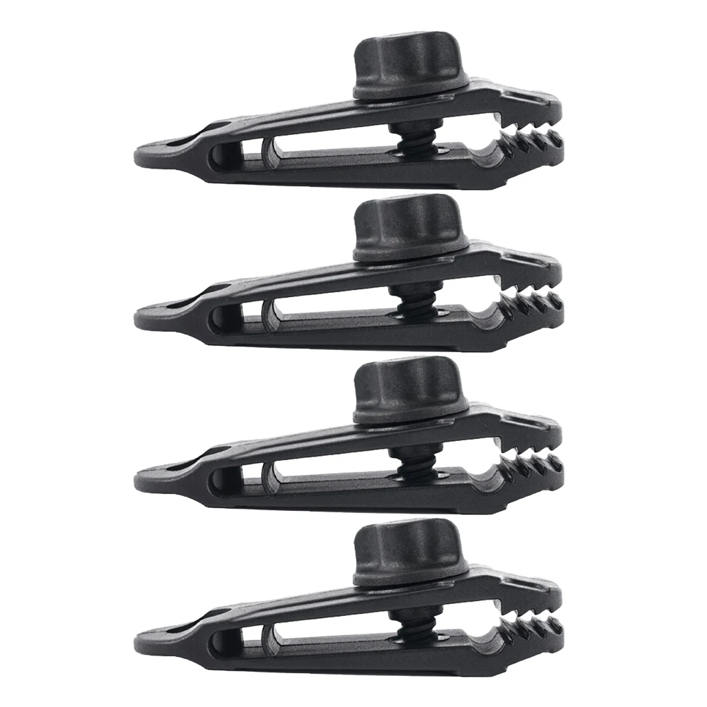 

4pcs Heavy Duty Tent Stakes Large Clips Shape Pegs Outdoor Camping Hiking Windproof Buckle Awnings Tarps Boat Covers