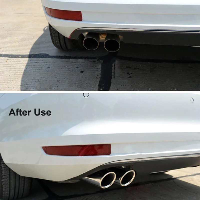 Exhaust Tips Muffler Compatible With VW Volkswagen JETTA/SAGITAR/POLO/GOLF 7/Passat/Tiguan For BMW 325i 328i For Audi Q5/A4/A3 view 5