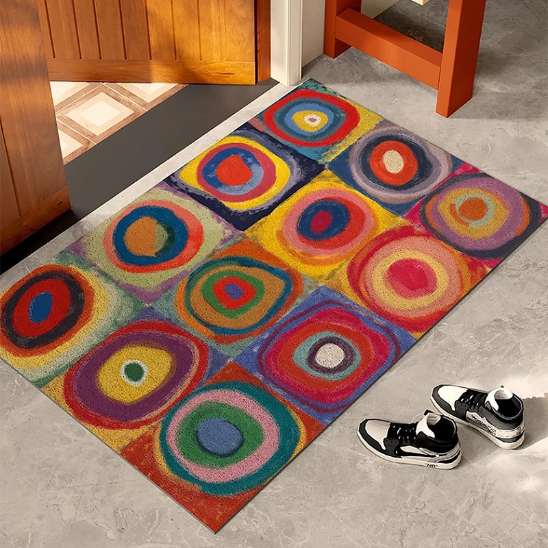 Welcome Mat Entrance Doormat Entry Door Floor Mats Porch Foyer Carpet Home Non-slip Area Kitchen Rug Alfombra Tapete De Entrada