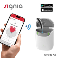 Signia Styletto AX （1AX 2AX 3AX 5AX 7AX）for Mild to Severe Hearing Loss Range Charging Bluetooth IP68 waterproof Hearing Aids