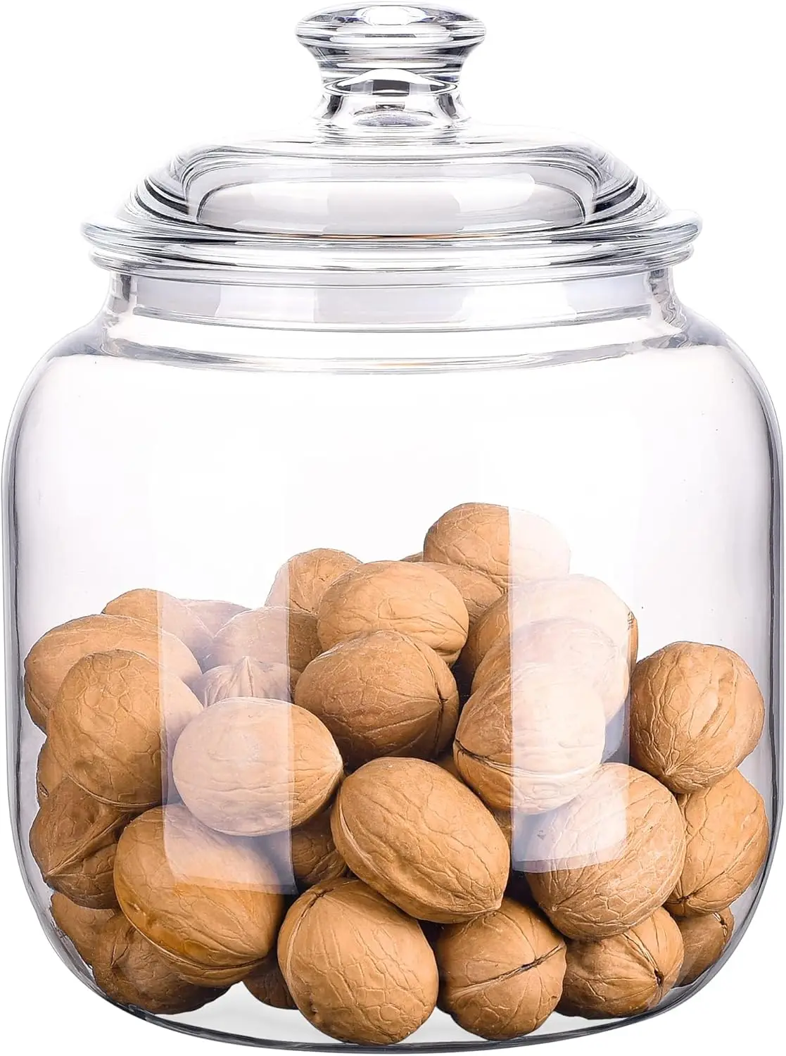 

128 oz Unbreakable & Dishwasher Safe Airtight Food Storage Canister | 1 Gallon Premium Plastic Shatterproof Apothecary Jars |