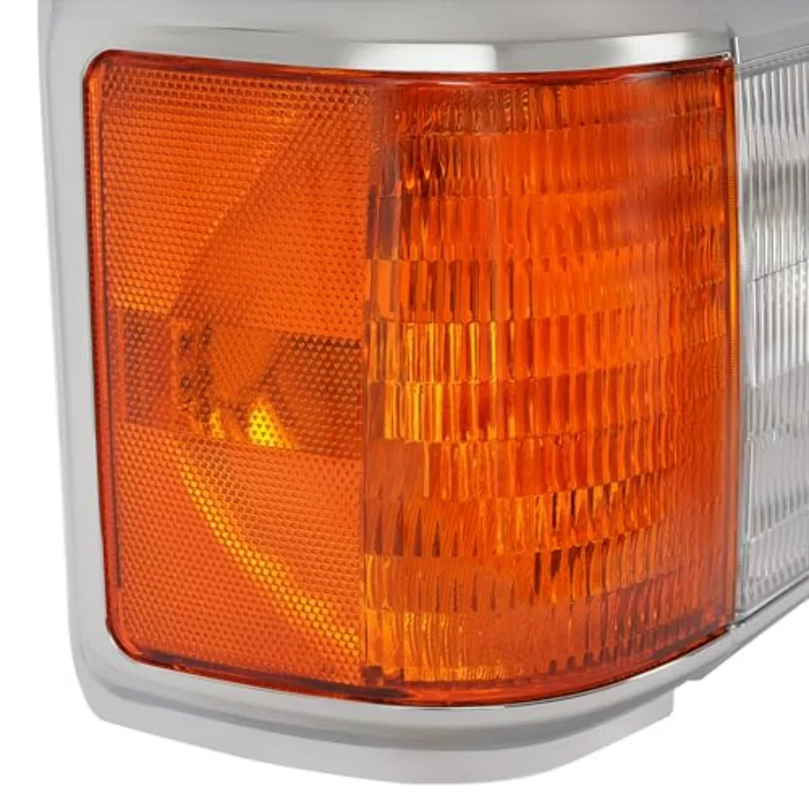 زوج المصباح متوافق مع 1987-1991 فورد برونكو F150 F250 F350 F450 استبدال شاحنة للمصابيح الأمامية E9TZ13008C E9TZ13008D Cl