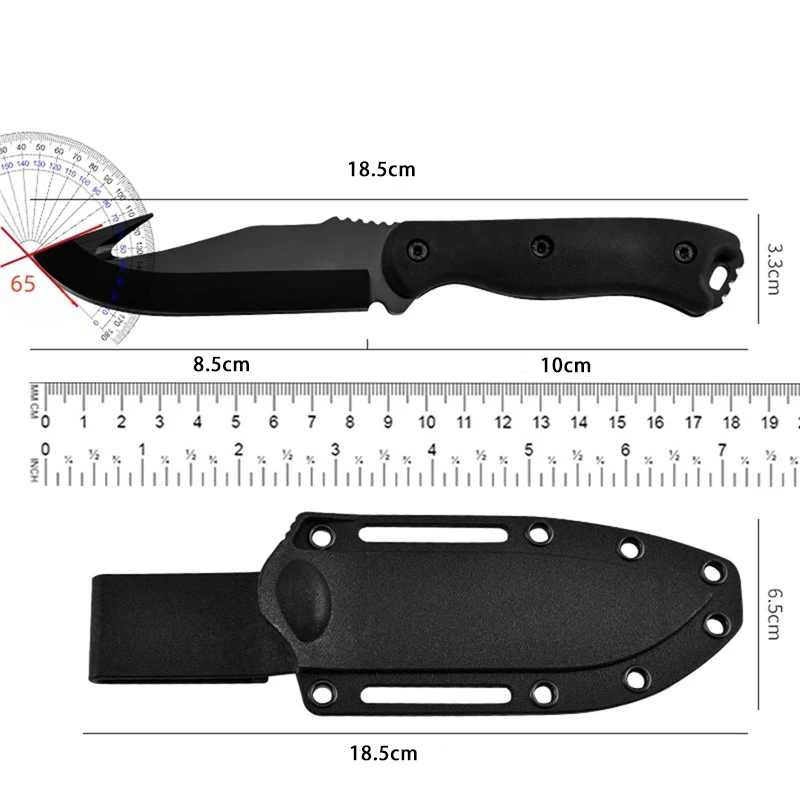 Outdoor Knife Portable High Hardness Portable Outdoor Camping Small Straight Knife