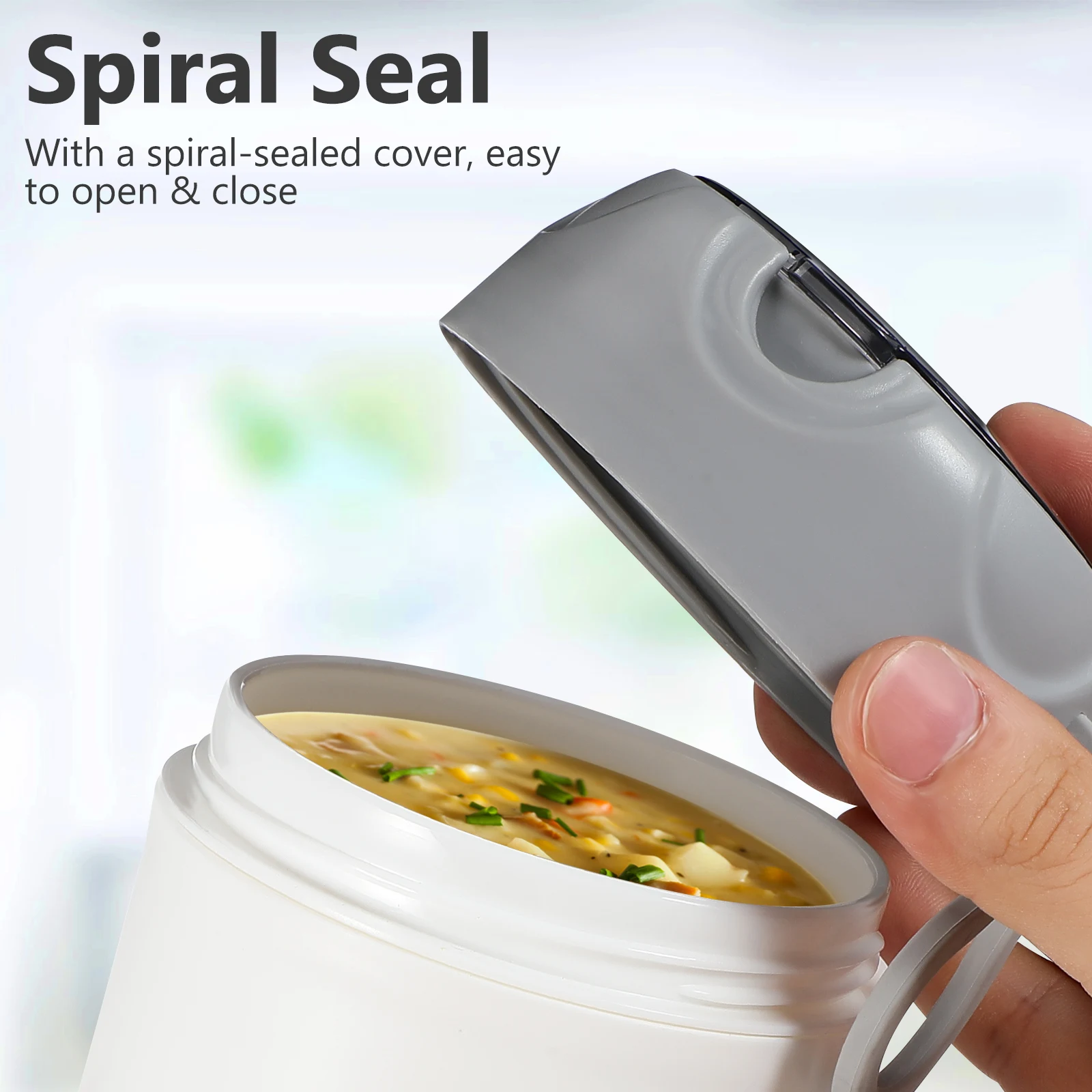 

Breakfast Jars with Lids Oatmeal Cup Nut Yogurt Big Mug Cereal Containers portable Anti-leak Soup Cups School picnic Lunch Box