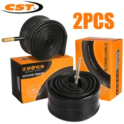 2pcs CST Bicycle Inner Tube For Mountain Road Folding Bike Tyre TireButyl Rubber18/20/26/27.5/29/700C Presta Schrader Valve Tube