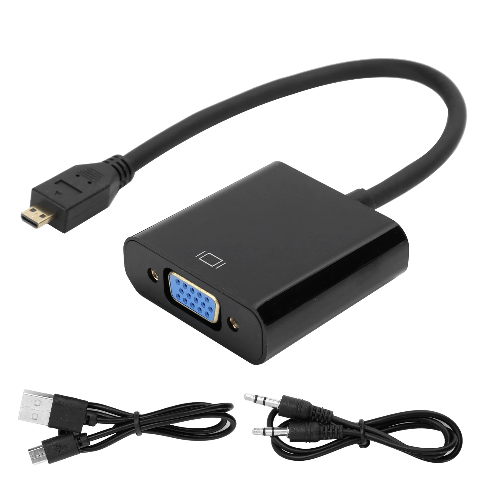 HDMI to VGA Video Converter Adapter 1080P for Raspberry Pi 4B with Power Supply Function  HDMI to VGA Video Adapter