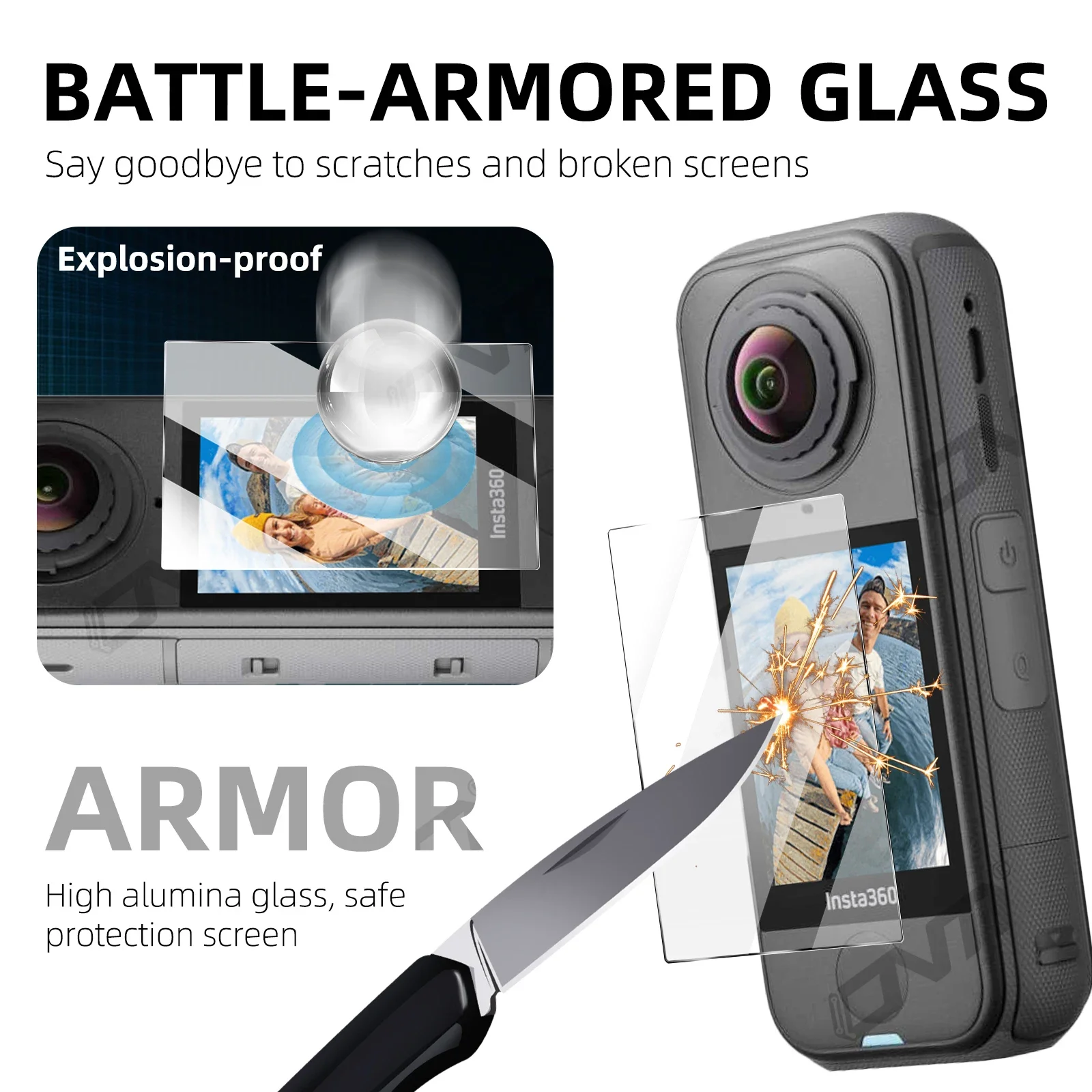 Tempered Glass for Insta360 X4 Air Screen Protector Glass 9H Premium HD Anti-scratch Film Insta 360 X4 Air Camera Accessories