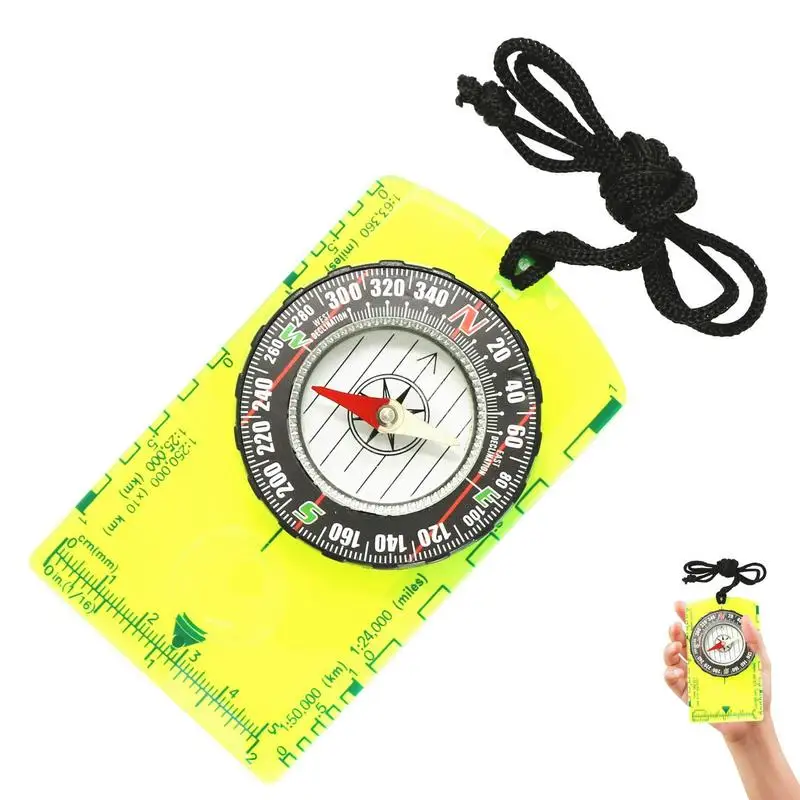 Hiking Compass Portable Compass Survival Navigation Backpacking Compass Orienteering Hiking Compass For Boy Scout Kids Outdoor