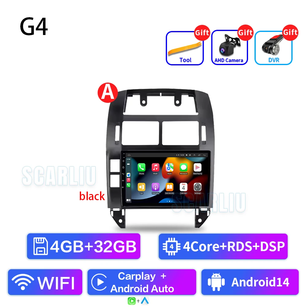 SISCL Voor Volkswagen Polo Mk4 2001-2011 Android Autoradio Multimedia Speler Carplay Auto Stereo GPS Navi 2din DSP Head Unit
