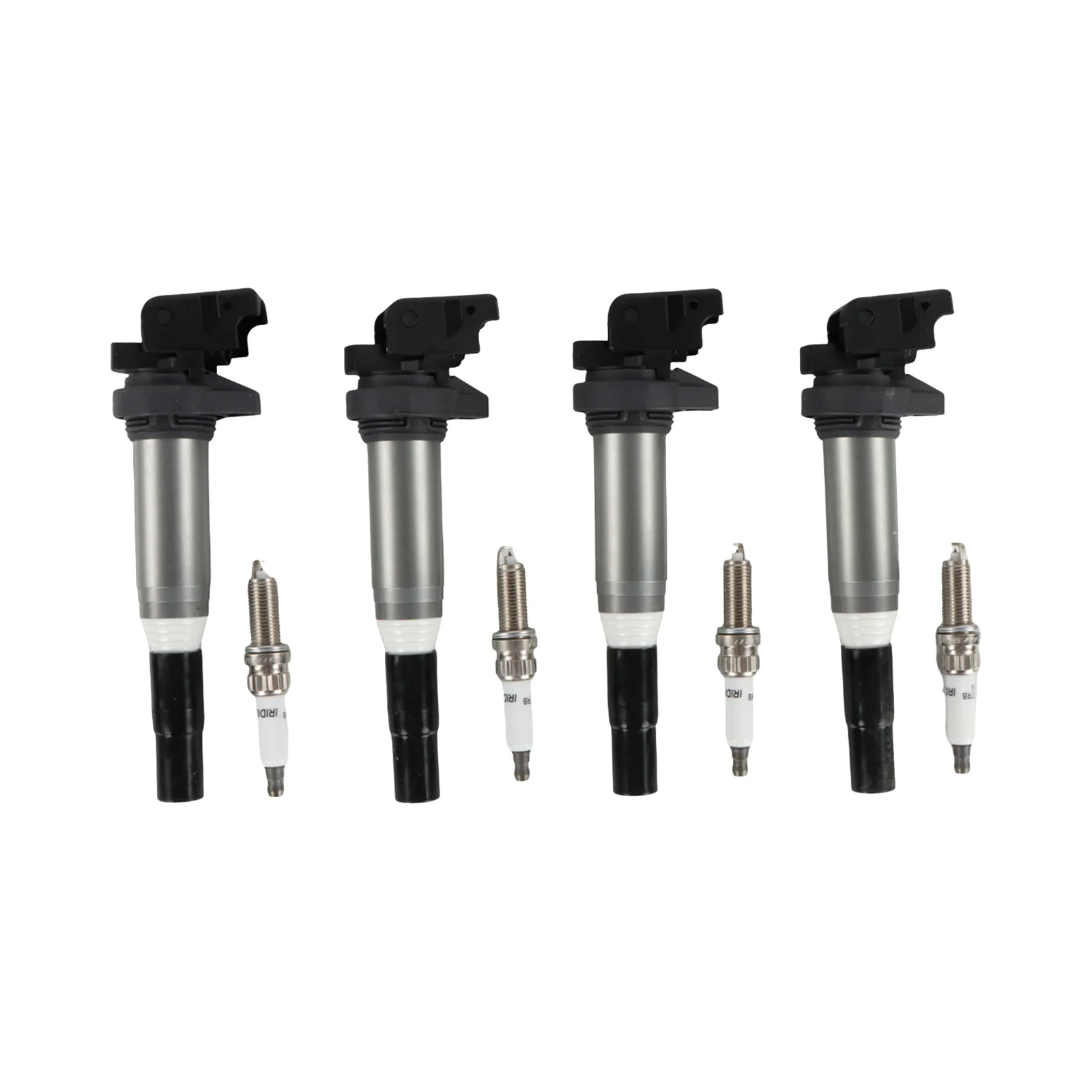4pcs Ignition Coils and Iridium Spark Plugs For 2007-2013 Mini Cooper R52 R57 Countryman R58 Paceman R58 L4 1.6L Engine Parts UF598 12137575010 19005293 NGK97968 97968