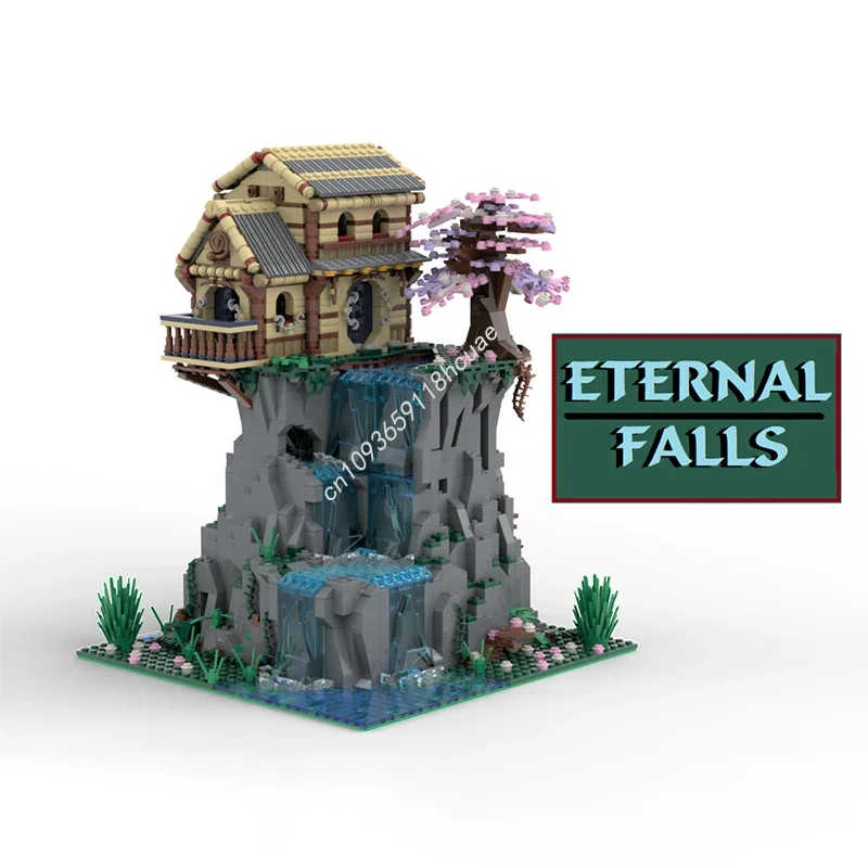 1943pcs MOC Eternal Falls Modular Buildings Building Blocks Christmas Gift Parent Child Interactive Educational for Kids