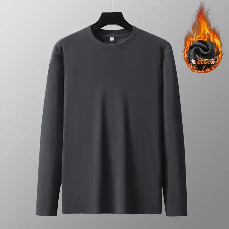 Jerséis de invierno para hombre, sudadera cálida de talla grande 85-150kg, 3xl-8xl, jersey de manga larga, Tops deportivos