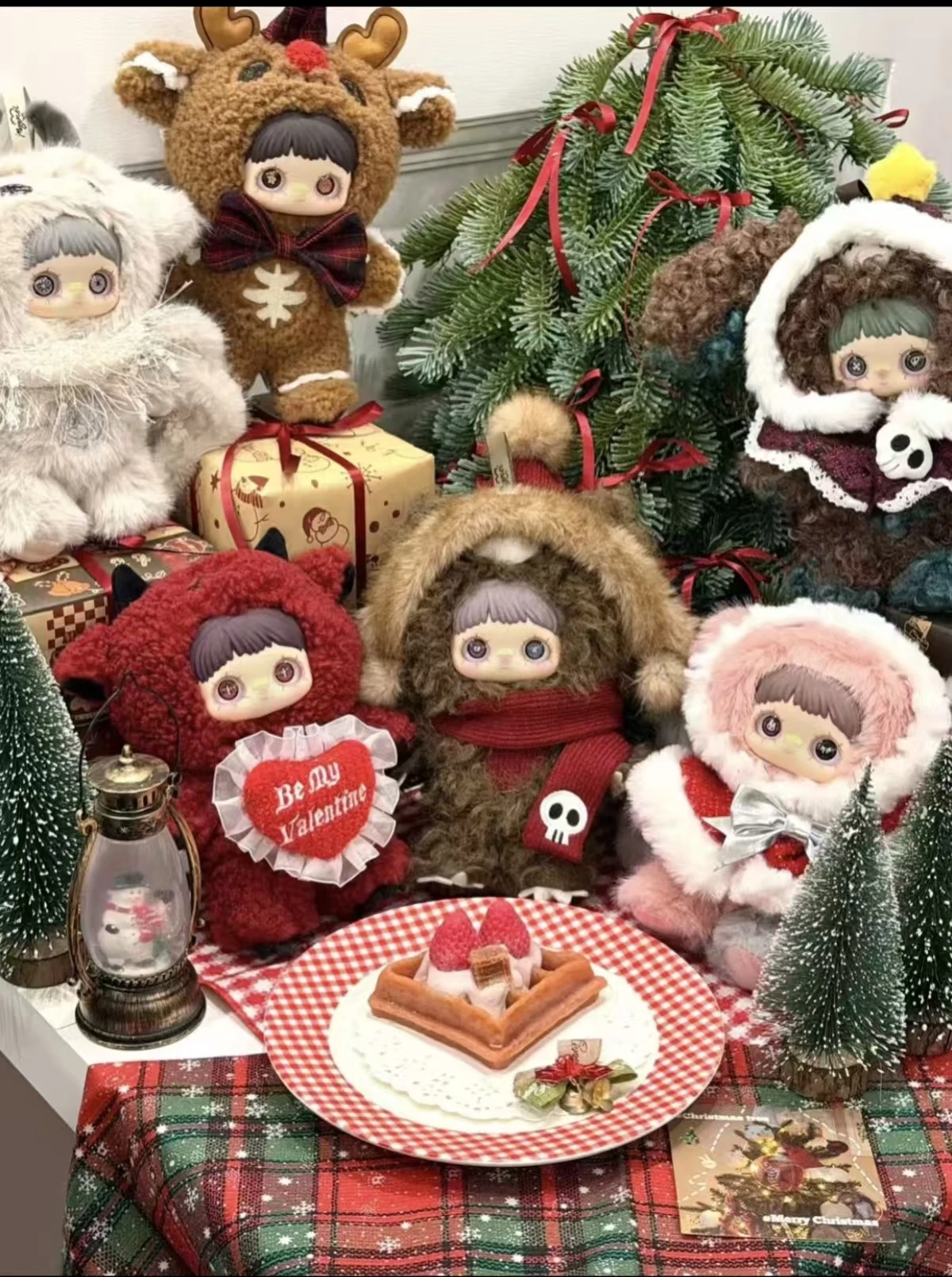 

Новинка 2026 года, зимняя гротескная плюшевая слепая коробка Maymei, кукла, сумка, кулон, рождественский подарок для друзей