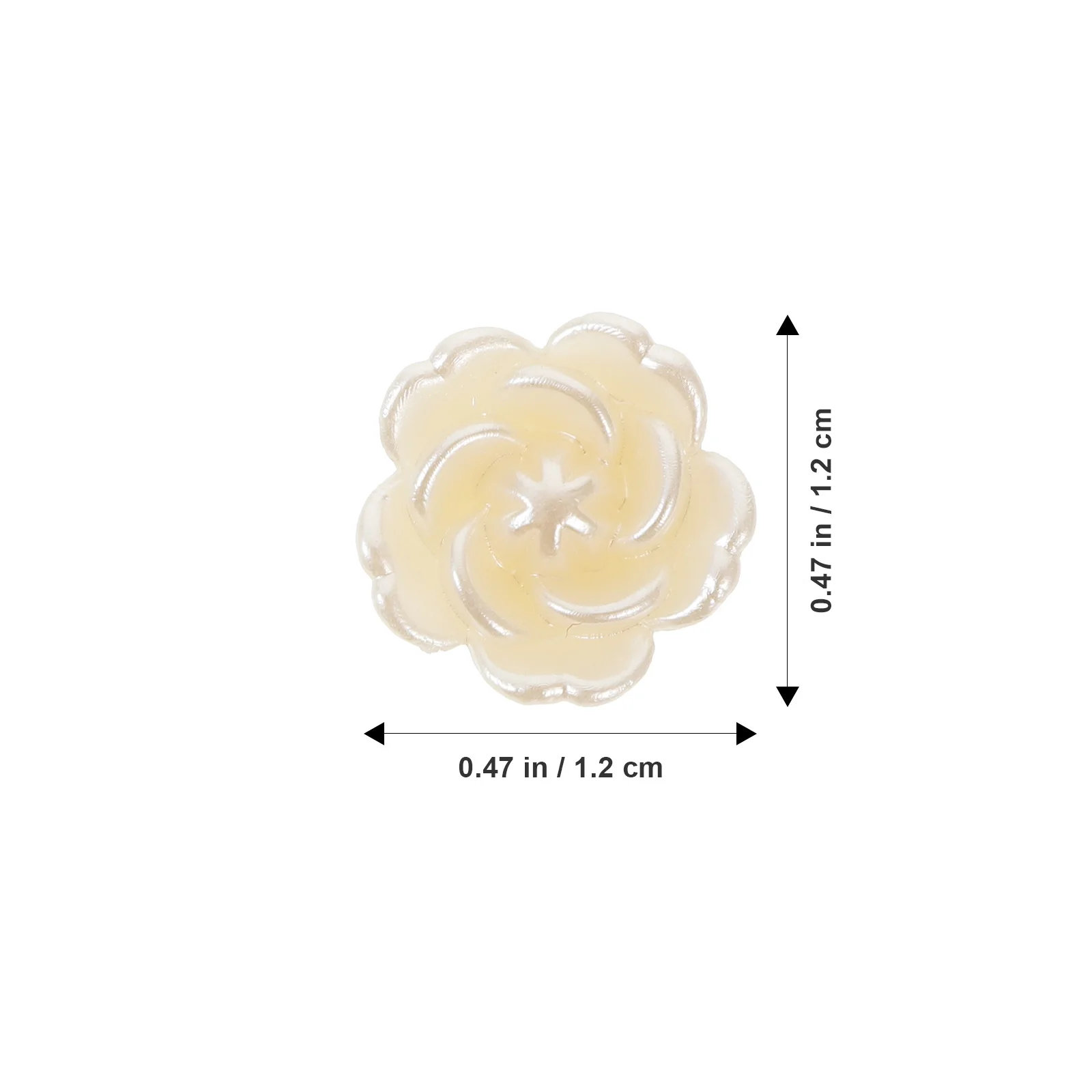 

100Pcs Resin Rose Charms DIY Craft Material for Phone Case Decor Small Rose Adorns Handcraft Accessories Phone Case Decor