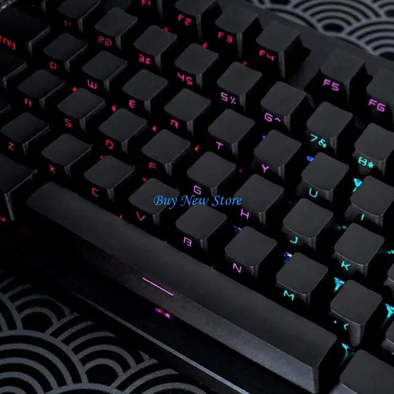 

20CE Keycaps Colorful RGB Light Side-Engraved Keycap Set OEM Profile for Mechanical Keyboard Keypad 61/64/68/84/98/104/108