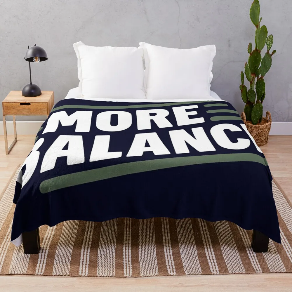 more balance logo Throw Blanket Soft Big Cute Plaid Blankets