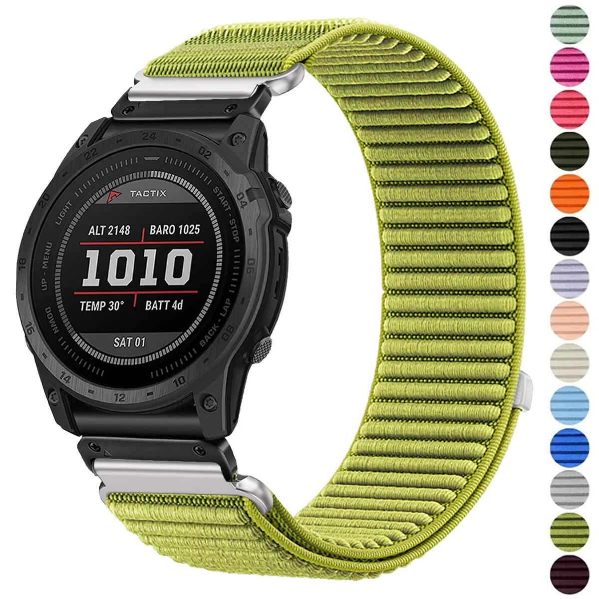 Quick Fit 20 22 26mm Nylon Strap for Garmin Fenix 8 E 7 Pro 7X 7S 6 6X 5X/Tactix 8 7/Instinct 3 Bracelet Forerunner 955 970 Band