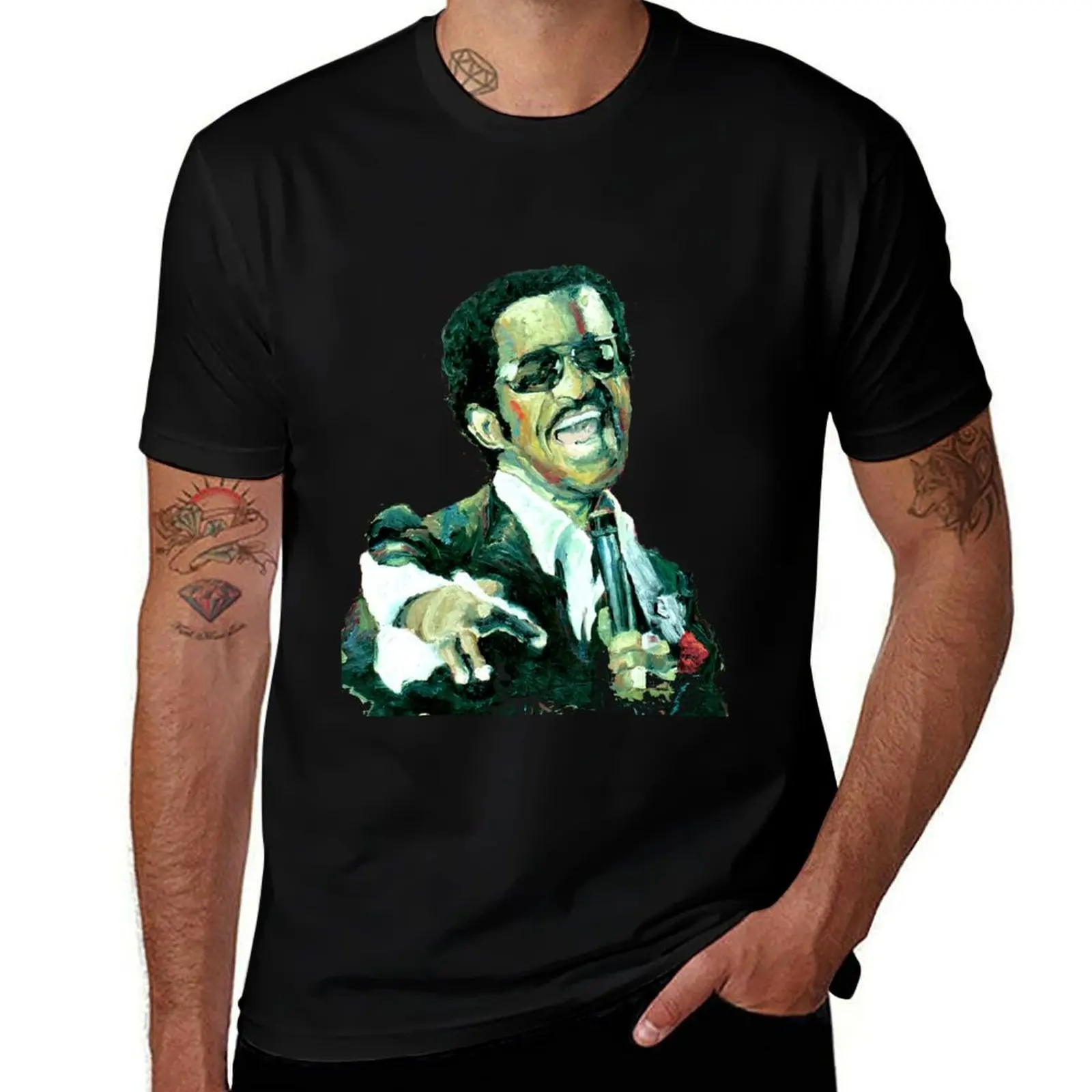 Sammy Davis Jr T-Shirt Gym Exercise Short Sleeve T-Shirt