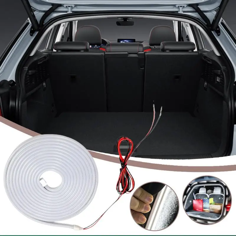 Car high brightness trunk lighting ambient light interior decoration LED wiring free automatic sensing tailgate light strip
