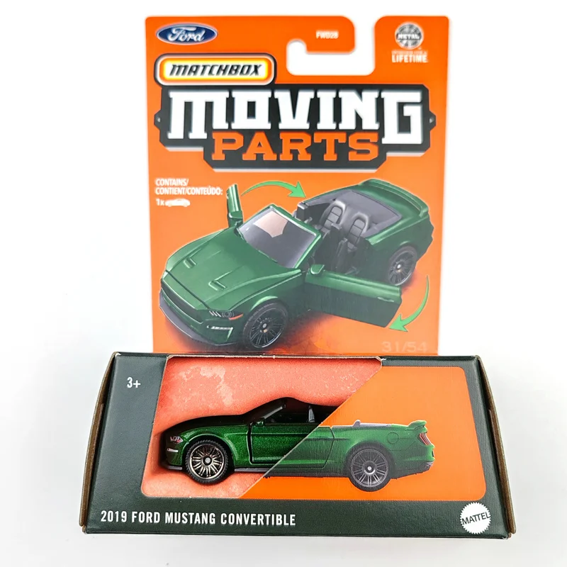 2024 FWD28 Matchbox Cars 2019 FORD MUSTANG CONVERTIBLE 1/64 Metal Die-cast Collection Model Toy Vehicles