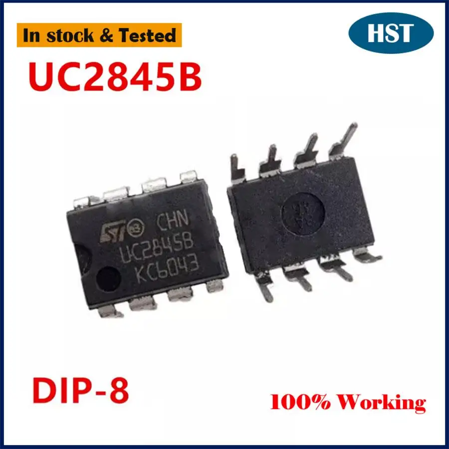 10PCS/LOT New Original UC2845BN UC2845B on-off Controller Straight Cutting DIP8 IC Chip