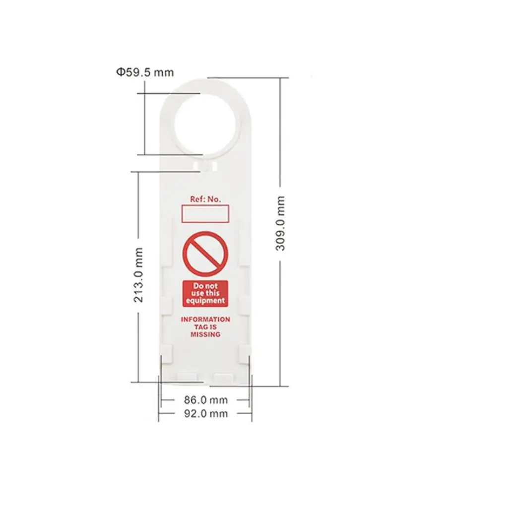 Scaffold Safety Tag Holder ABS Plastic Accident Prevention Tags Construction Maintenance Label for Site Inspection