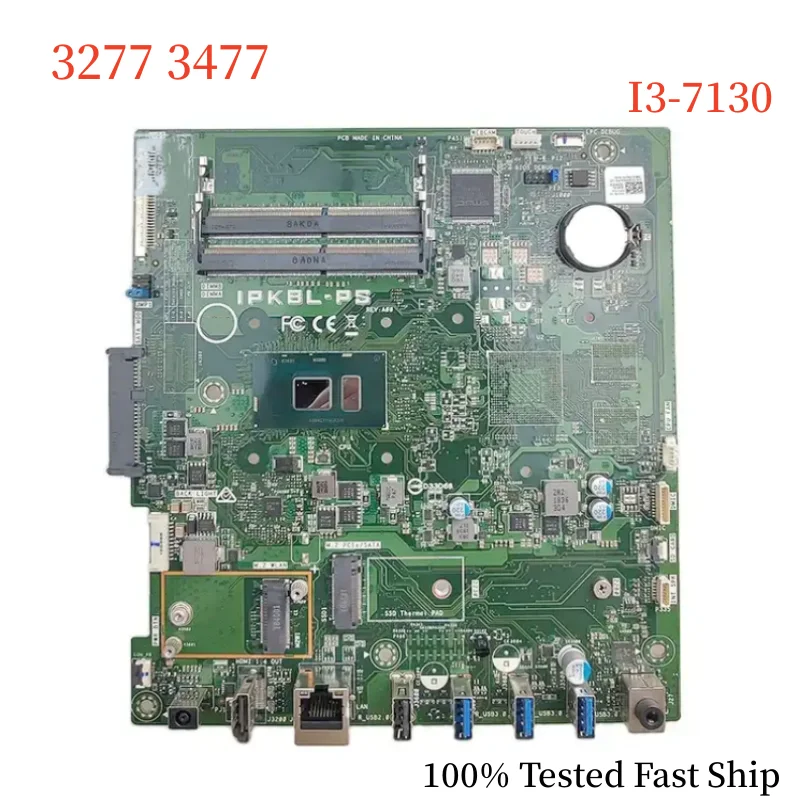 

CN-025M63 For Dell Inspiron 3277 3477 Laptop Motherboard IPKBL-PS 25M63 025M63 With i3-7130U Mainboard 100% Tested Fast Ship