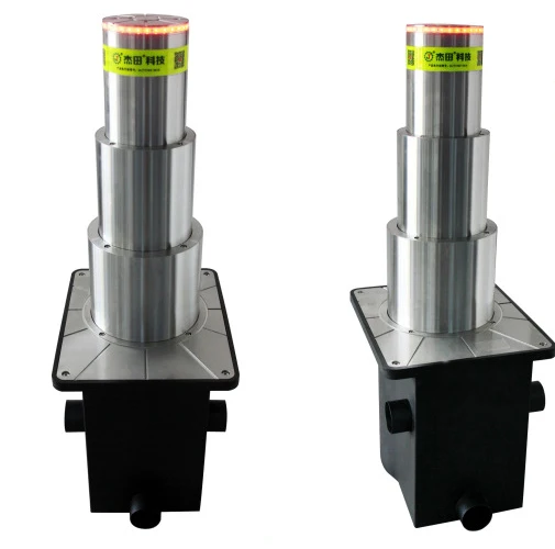 Lifting Kit Automatic Rising Bollards Pneumatic Hydraulic Column 3 Stage Telescopic  Roadway Safty Bollards