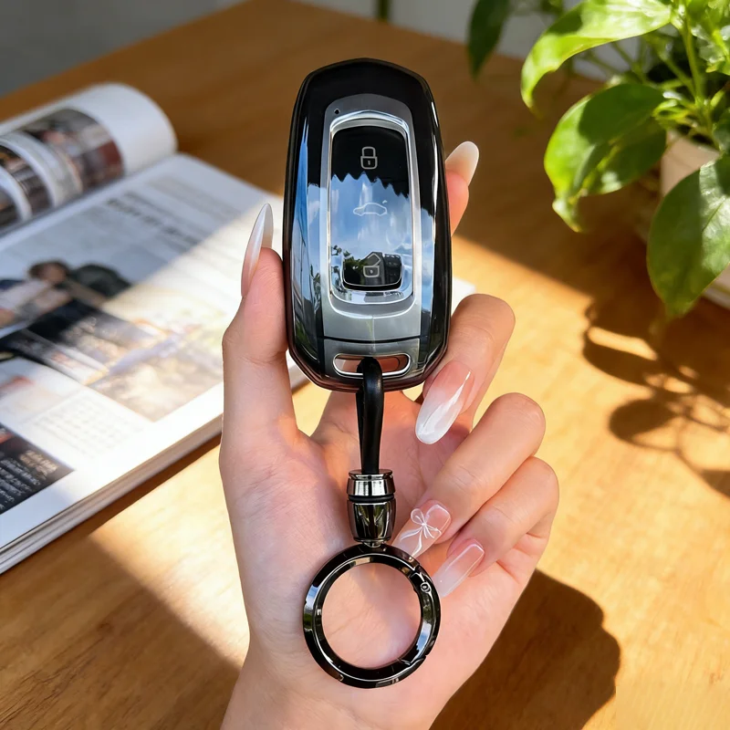 

Transparent Black TPU Key Case for Geely Atlas Boyue NL3 EX7 SUV GT GC9 Emgrand X7 Borui Car Key Cover Fob Holder Accessories