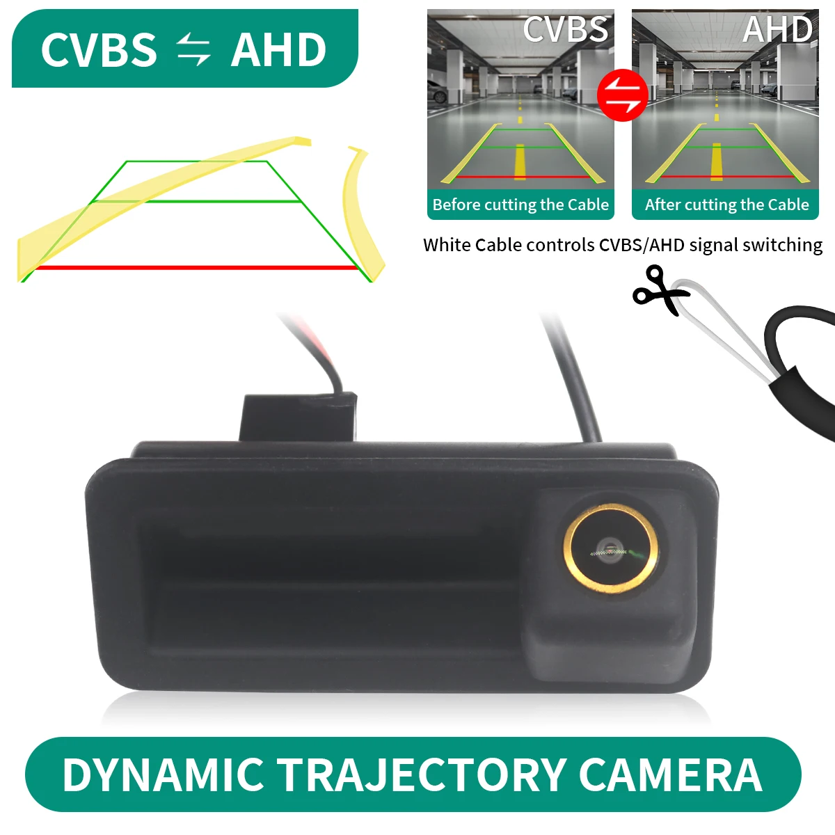 CVBS AHD Dynamic Trajectory Car Camera for Ford Focus 2 MK2 Mondeo MK4 S-Max C-Max Kuga MK1 Fiesta MK7 Range Rover Freelander 2