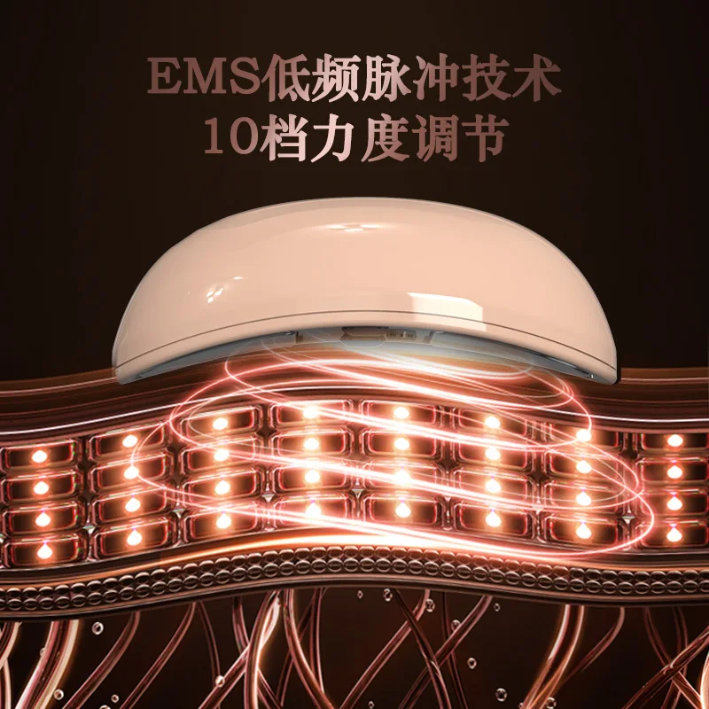 المنزل مدلك الصدر العناية بالإناث أداة الجمال EMS ذكي الاهتزاز مهدئا جهاز تعزيز الثدي الجلد #2