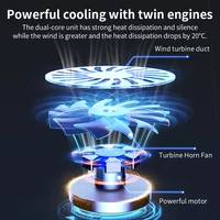 Q100 17inch Gaming Laptop Cooler Fan Led Screen Two USB Port 2600RPM Laptop Cooling Pad Notebook Stand For Laptop fan cooler 4