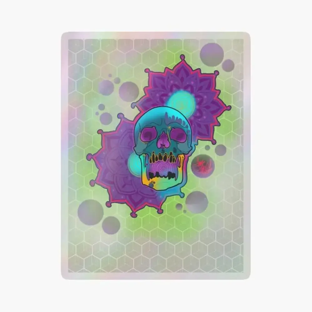 

Purple isn’t a color Holographic Sticker for Laptop Decor Bedroom Car Cute Cartoon Art Fashionable Public Suitcase