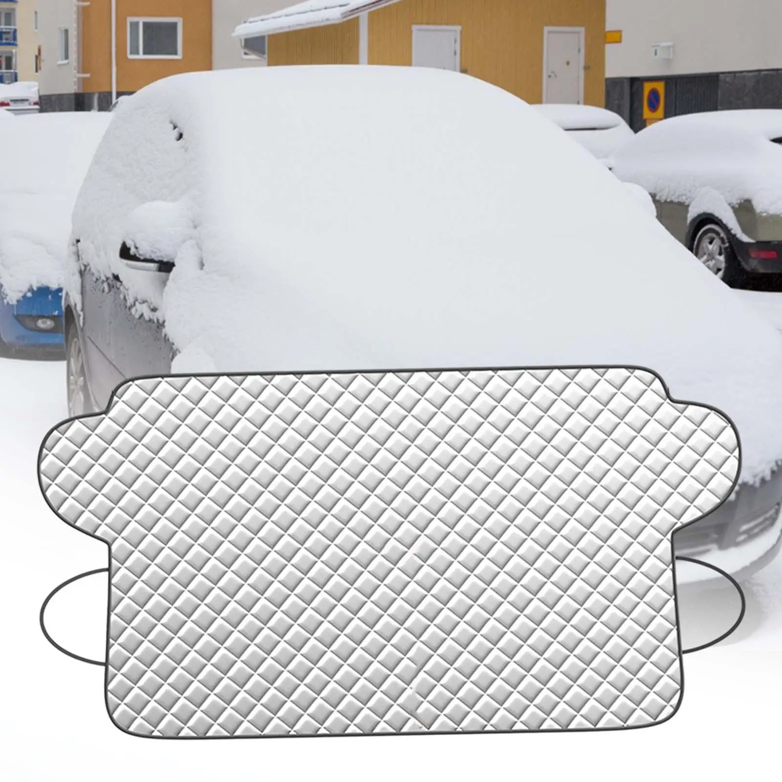 Car Windscreen Frost Snow Cover Multipurpose Accessories Easily Install 145x108cm Aluminum Foil Surface Layer Sun Protector