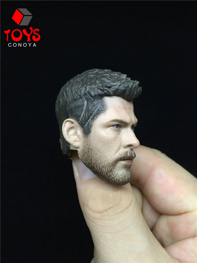 In Stock 1/6 Scale Chris Hemsworth Head Sculpt Carving Fit 12'' Male Soldier Action Figure Body