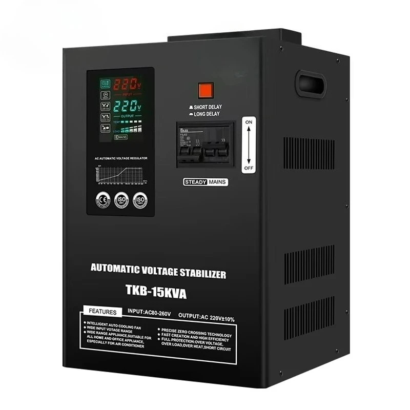 Input 45V ultra Low Voltage Stabilizer 15KVA 20KVA Wall Mounted Home Automatic Voltage Regulator 220V