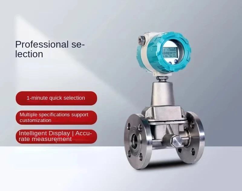 Screw-in Vortex Flowmeter Equipped with Secondary Instrument High Pressure Flow Meter Material Optional