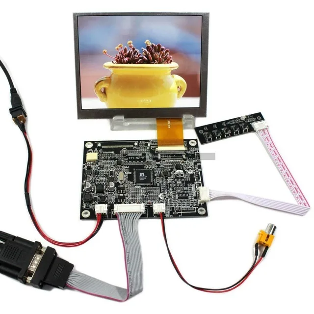 5 "بوصة TFT LCD شاشة AT050TN22 V.1 AT050TN22 V1 640x48 0 شاشة الكريستال السائل شاشة لوحة VGA AV LCD لوحة تحكم لوحة مراقبة