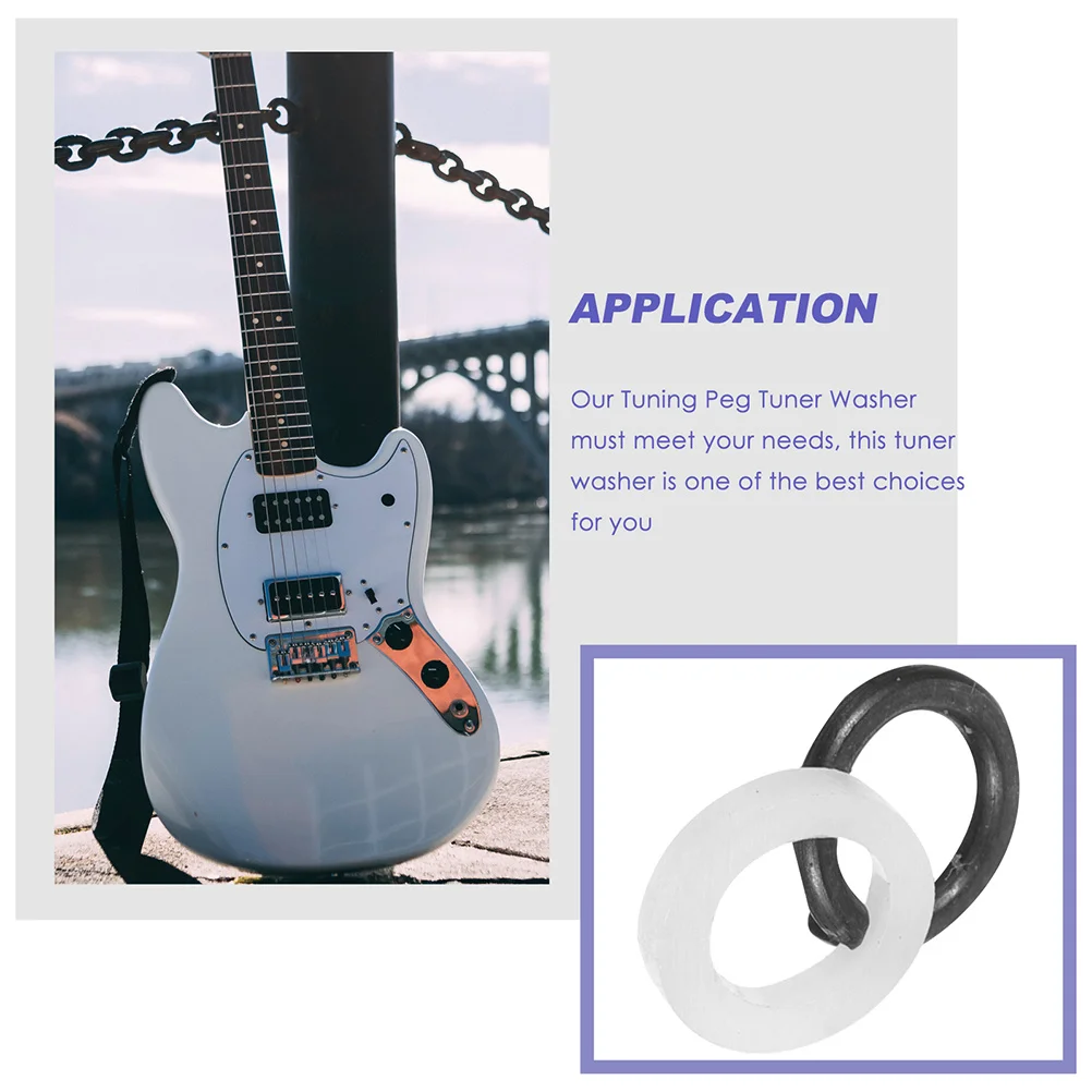 

48 Pcs Guitar Fixing Buckles Gasket Strap Button Metal Acoustic Locks Bass Buttons