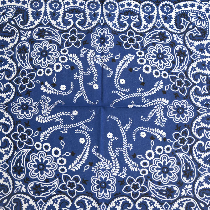 Hip Hop Kerchief Bohemian Print Bandana Paisley Pattern Headbands Outdoor Unisex Headband Wrist Wraps Face Mask Handkerchief