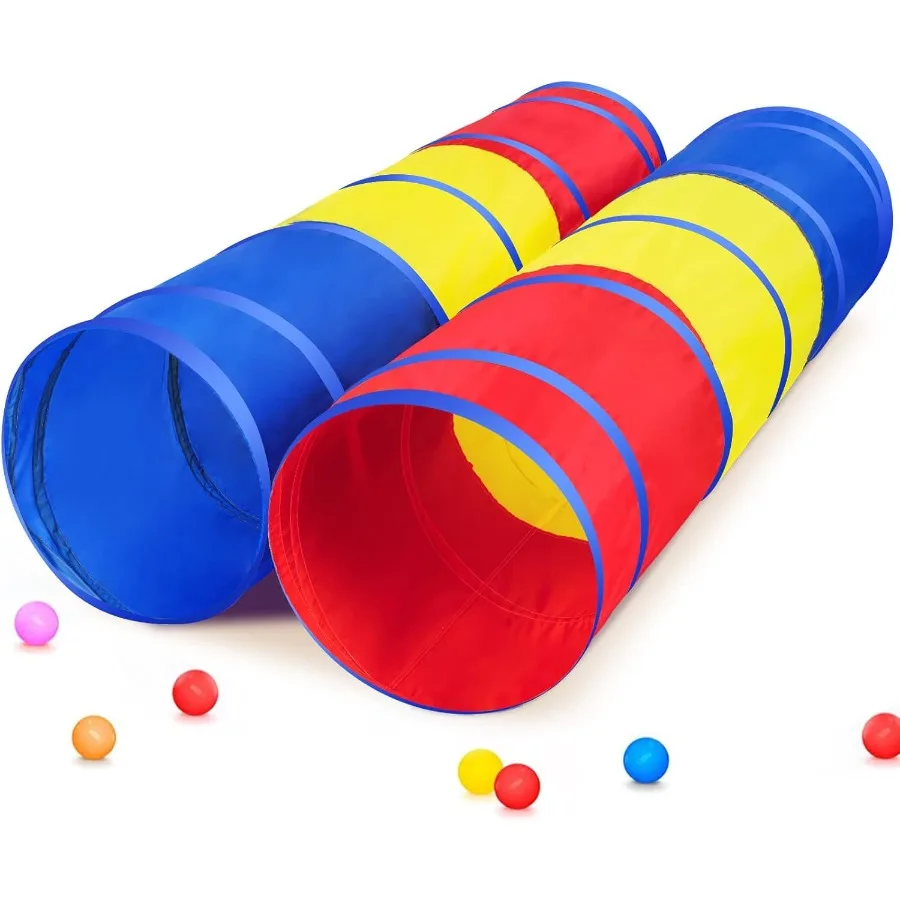 Túnel para criançasPop Up Play Túnel Tenda para bebês ou cães Brinquedos internos e externos para quintal Playset Classic 2 Pack Tunne