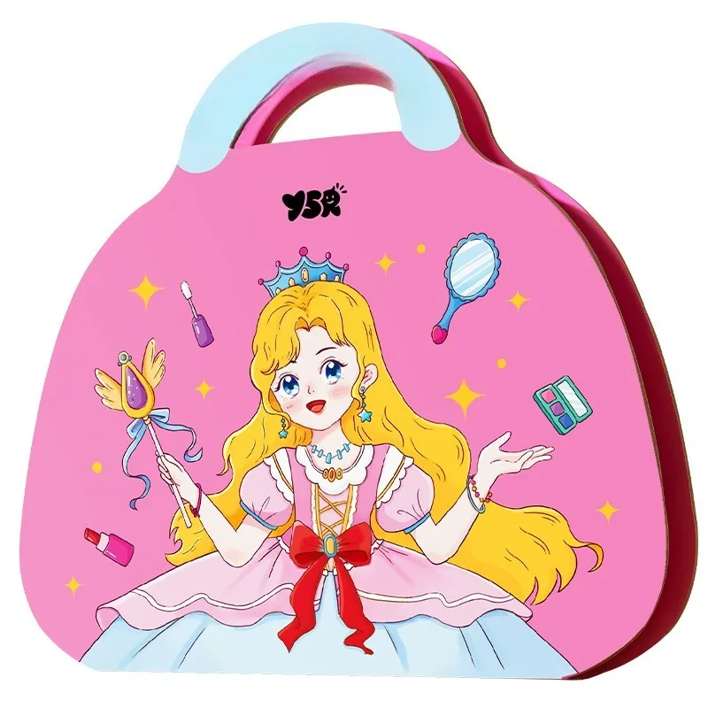 

Children's Cosmetics Toy Set Girl Toys Quiet Stickers Girl Bazaar Princess Cosmetic Bag