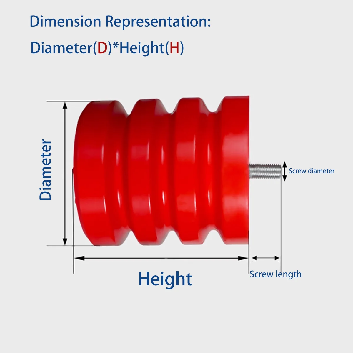 Buffer de poliuretano/guindaste/buffer de elevador/dispositivo anticolisão/almofada de amortecedor/parafuso/bloco de borracha de cabeça de impacto