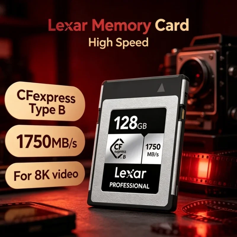 Lexar CFexpress Type B Memory Card CF express Type B Card Storage Card Read 1750MB/s 512GB 128GB 256GB For DSLR Camera
