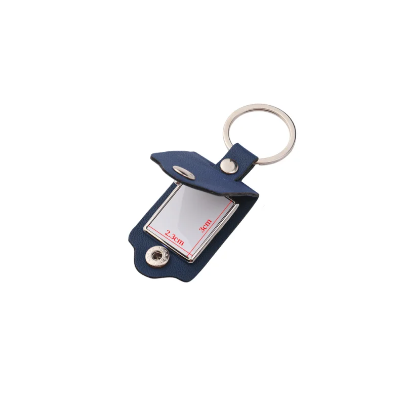 DIY Fun Photo Leather Key Ring with Engraved Image