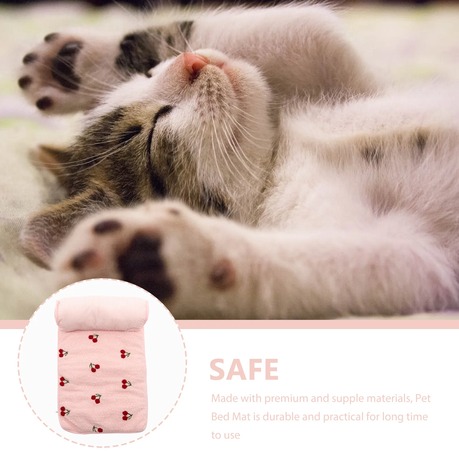 

Yunduofeng Pet Mat Wear-resistant Bed Household Dog Warm Comfortable Small Cloth