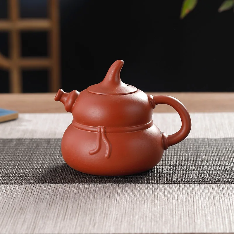 110ml Chinese Yixing Purple Clay Teapots Famous Handmade Dragon Pattern Xishi Tea Pot Raw Ore Dahongpao Kettle Zisha Tea Set