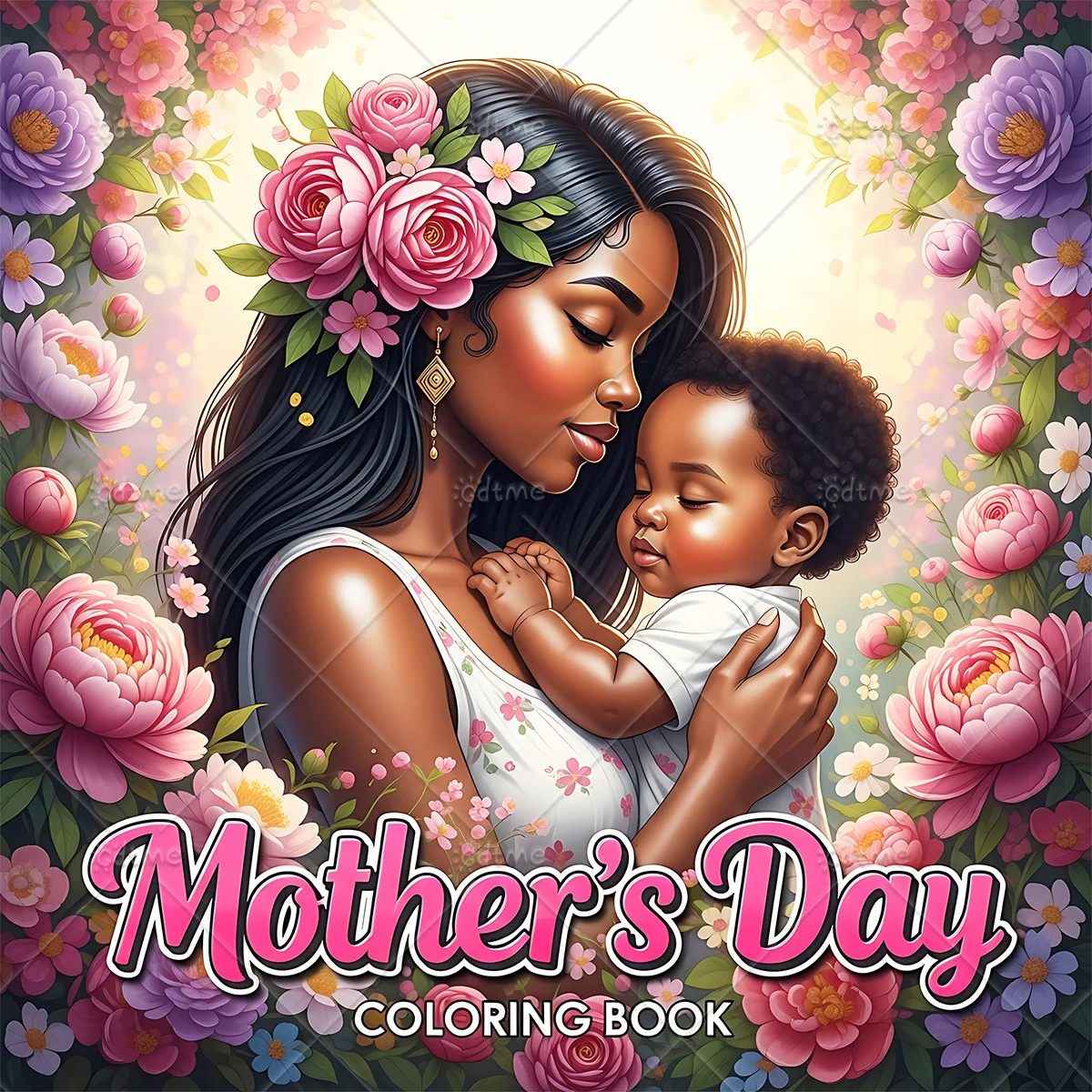 Mother's Day Coloring Book for Adult | Colouring Book Drawing Supplies for Christmas Thanksgiving Mother's Day Gift