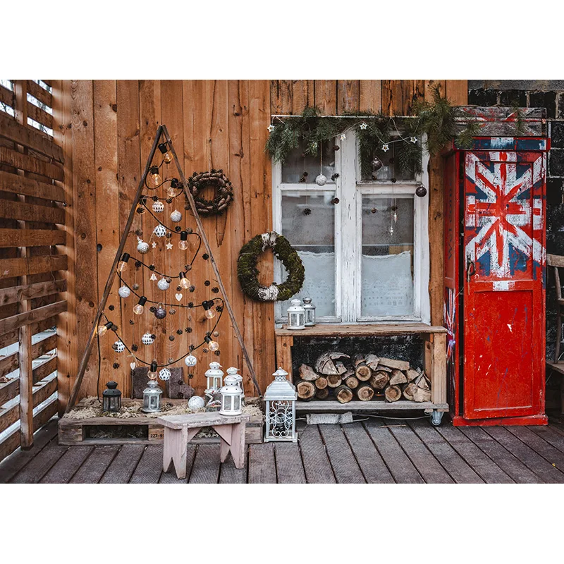 عيد الميلاد موضوع التصوير خلفية شجرة عيد الميلاد الموقد الأطفال صورة الخلفيات للصور استوديو الدعائم 21522DHY-28