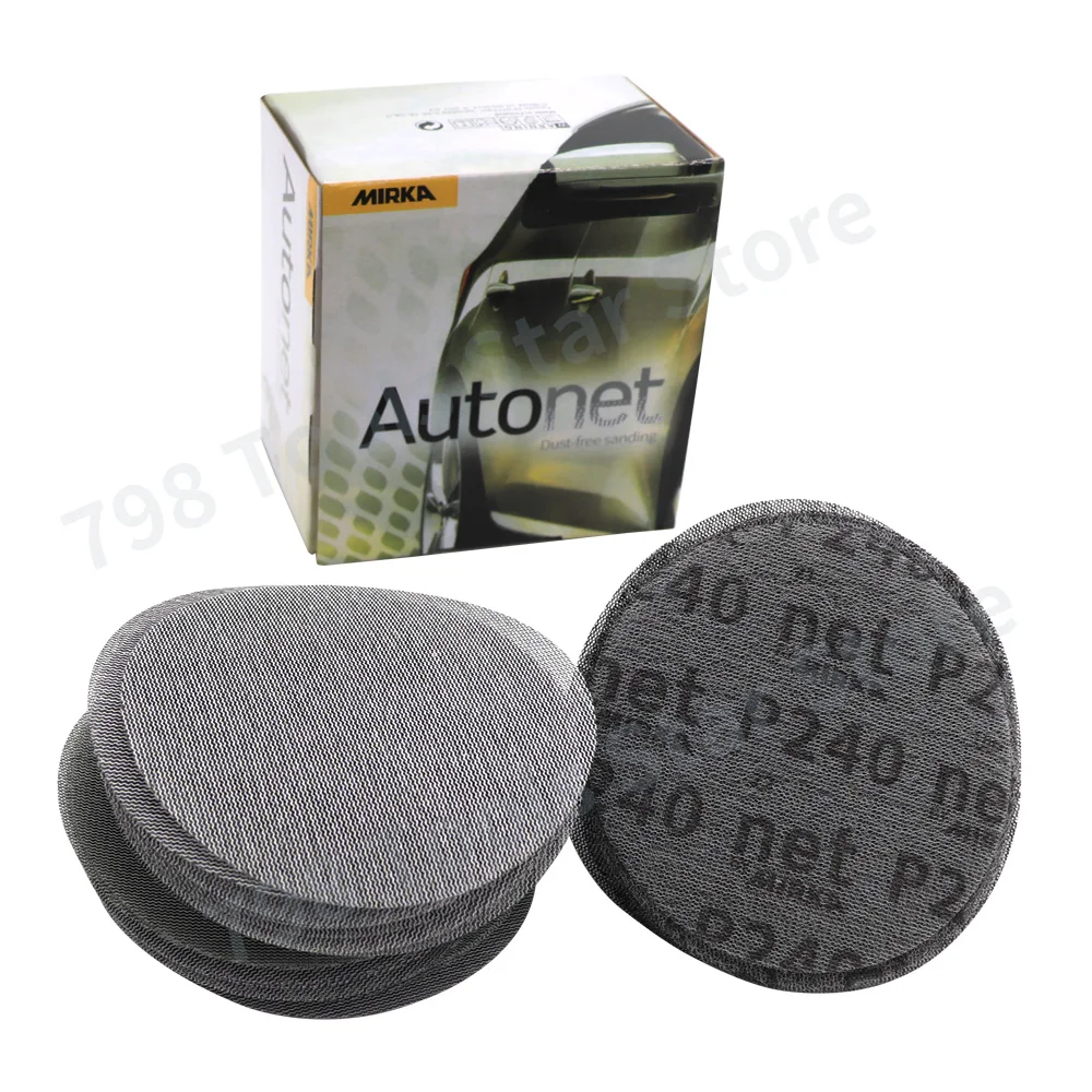 

20PCS 5Inch Mesh Sanding Discs Dust Free Anti-blocking Sanding Disc 80-400 Grits Mesh Grip Discs for Car Polishing Putty Sanding